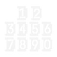 thumbnail image 1 of MasteelfCA 2 Sets Curb Stencils Reusable Number Stencils for Mailbox Address Painting, 1 of 9