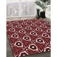 thumbnail image 3 of Ahgly Company Machine Washable Indoor Square Transitional Red Red Area Rugs, 6' Square, 3 of 7
