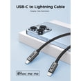 thumbnail image 2 of OXAA USB C to Lightning Cable 30W– Fast Charging MFI certified braided Cables for iOS Devices, 2 of 7