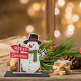 thumbnail image 4 of Christmas Tree Small Pendant Wooden Colored Drawing Pendant Bell Christmas Santa Claus Christmas Element-Decorations, 4 of 6