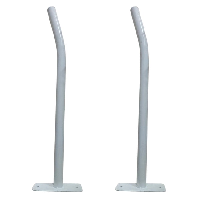 Almencla Support Mural pour Balles d'Exercice Support Mural pour Balles de Remise en Forme pour Fournitures de Nettoyage 2 Pcs Blanc