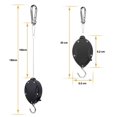 thumbnail image 2 of Baohd 2 Pcs Crochets de Suspension Polyvalents Capacité de Charge pour Toutes les Plantes Hauteur Réglable, 2 of 6