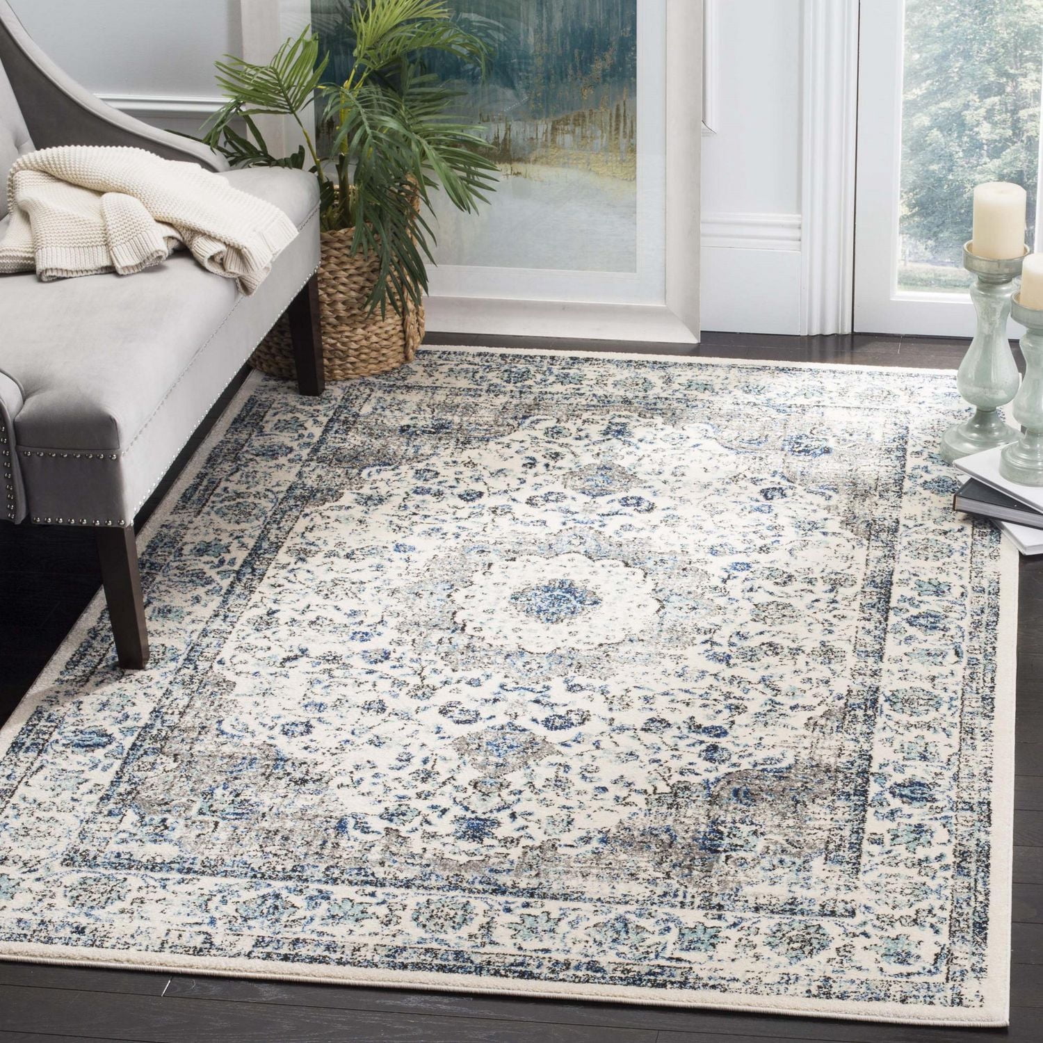 SAFAVIEH Evoke Teale Tapis Traditionnel