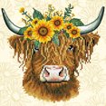 thumbnail image 1 of DIAMOND DOTZ® Sunflower Cow Special Edition Diamond Painting Kit, 1 of 10