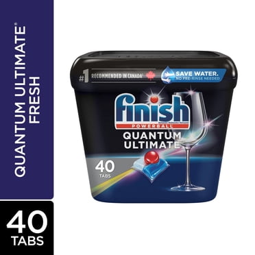 Détergent pour lave-vaisselle Finish, Quantum Ultimate, Frais, 40 comprimés