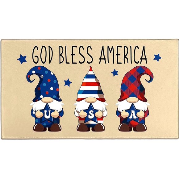 Fall Gnomes Kitchen Rugs Happy Fall Entrance Door Mat Pumpkin Truck Non Slip Kitchen Rug Anti Fatigue Mats for Kitchen Floor Waterproof Washable Rug Runner for Kitchen Laundry17x24+17x48inch