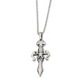 thumbnail image 1 of Stainless Steel Dagger Necklace 24in, 1 of 3