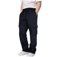 thumbnail image 2 of XZNGL Boys Sweatpants, Drawstring Waist, Multiple Pockets, Polyester Fabric, Relaxed Fit, Ankle-Length Jogger Style, for Daily Wear and Outdoor Activities, 2 of 7