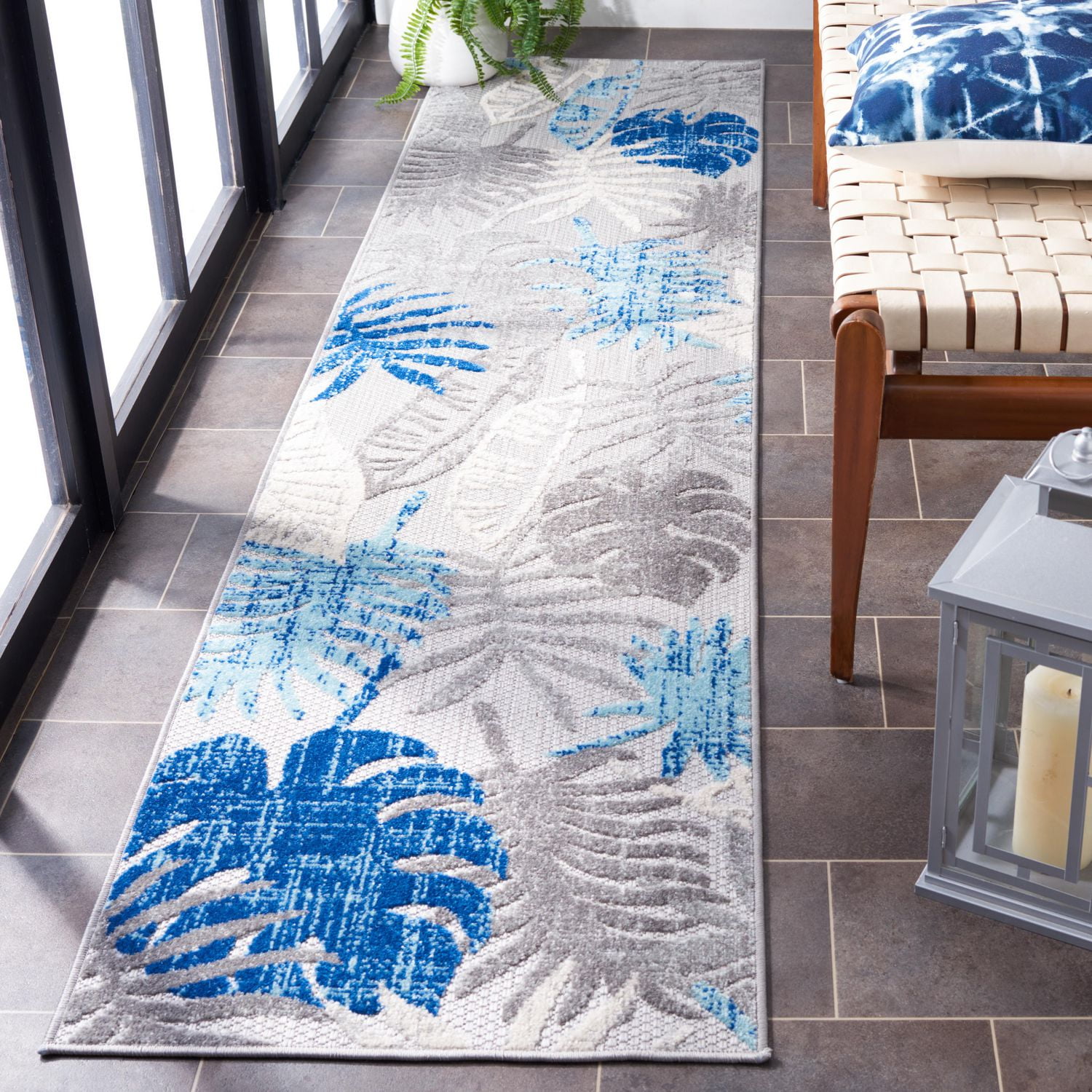 SAFAVIEH Cabana Kuzman Floral Outdoor Area Rug
