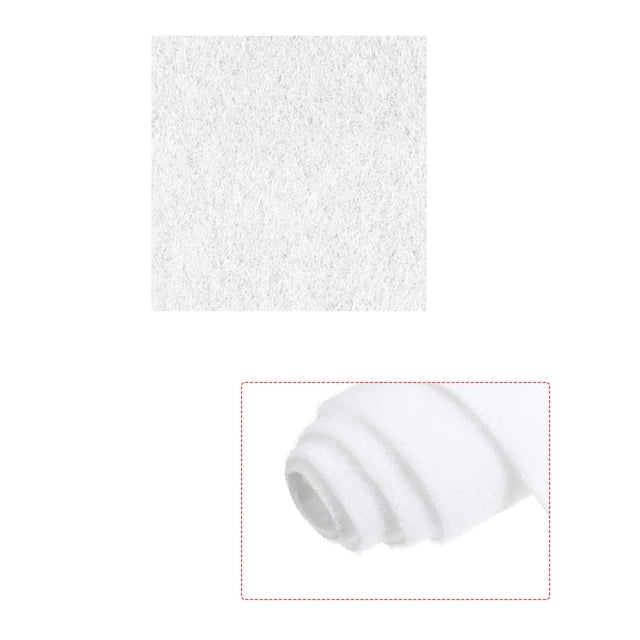 Uxcell 2pcs Artificial Grass Mat Small Realistic Fake Turf for Garden Lawn Decoration Model White 10" x 10". The image features a detailed view of the soft, lightweight, and durable white artificial grass mat with a rolled edge. Suitable for DIY decoration, sand table models, and garden landscaping, it offers versatility for creative projects.