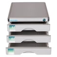 thumbnail image 4 of Rongfmy File Cabinet Aluminum Alloy with Lock Business Desktop Drawer Filing Cabinet With 3 Drawers, 4 of 9