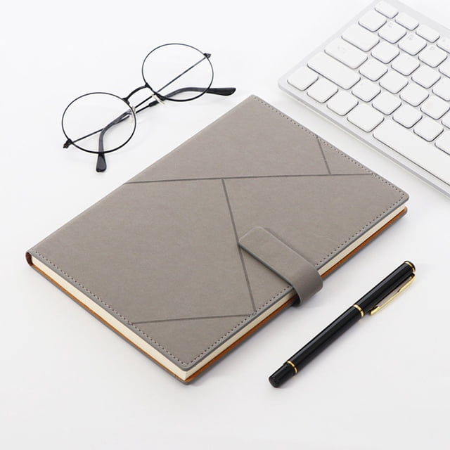 A5 Faux Leather Hardcover Notebook | Suede Magnetic Closure | 8.5x5.7 Inches | Premium Thick Cream Paper | Multi-Color | Durable Office Journal | 1 Pack | Secure Metal Buckle | Elegant Diary