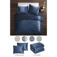 thumbnail image 2 of Grace Living Zymir Crushed Velvet Comforter Set - Channel Tufted, 2 of 5