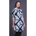 thumbnail image 2 of Bimba Kurtis Courtes pour Femmes Imprimées à Col Mandarin Robe à Manches Retroussables, 2 of 6
