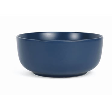 Mainstays Alessandra Matte Blue Stoneware Round Cereal Bowl