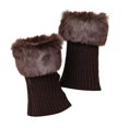 thumbnail image 4 of Women Autumn and Winter Short Turned Wool Warm Socks Boots Cover Knitting Wool Leg Protector, 4 of 4