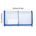 thumbnail image 3 of EGNMCR Closet Organizers and Storage, B6 Bill Accordion Bag 13 Compartments Financial VAT Invoice Receipt Bag Transparent Waterproof File Classification Folder Pla stic document classification folder, 3 of 6