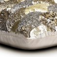 thumbnail image 2 of Pillow Cover, Decorative Silver & Gold 16"x16" (40x40 cm) Throw Pillow Covers, Silk Sequins & Fish Scales Throw Pillows For Sofa, Abstract Pattern Modern Style - Altimo, 2 of 3
