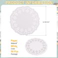 thumbnail image 2 of 50pcs Paper Doilies, 5.5 Inch Lace Paper Doilies, Disposable Paper Placemats White, 2 of 7