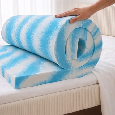 Bestier Twin XL Mattress Topper Gel Memory Foam for Pressure Relief, Cooling Gel Infused, Dorm Room Essentials Bed Topper in a Box, CertiPUR-US Certified, 3 Inch Thick