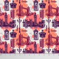 thumbnail image 1 of Soimoi Decorative 42 Inches Wide Architectural Print 55 GSM Viscose Chiffon Fabric By The Yard-Peach, 1 of 1