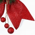 thumbnail image 4 of 2 Pcs Décorations de Noël Nœuds Couronnes Rouges Grands Nœuds de Sapin de Noël Nœuds à Paillettes Nœuds Décoratifs pour Maison Fête de Noël 9.8 x 11.8 Po, 4 of 10