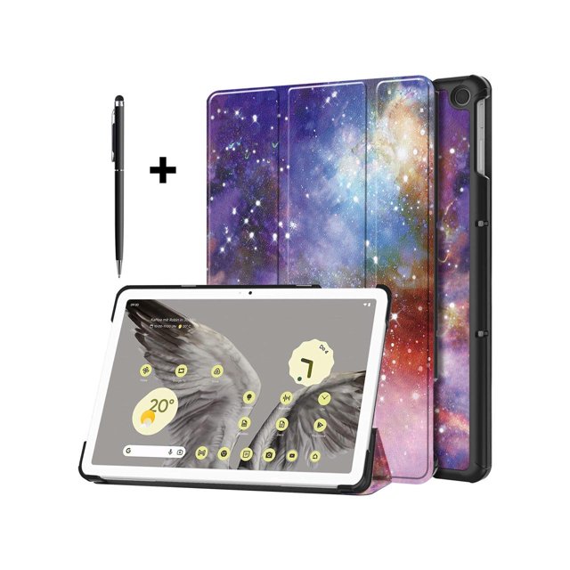 Google Pixel Tablet Case 11 Inch 2023, Slim Stand Protective Case Smart Folio Cover with 2 in 1 Stylus Pen
