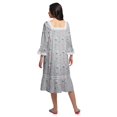 thumbnail image 3 of Moomaya Chemise de Nuit Évasée en Coton pour Femmes, 3 of 6