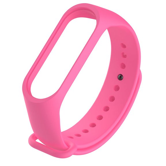 ziyahi Bracelet de Remplacement Bracelet de Poignet Flexible Bande Ronde Bracelet de Poignet Intelligent Résistant à l'Usure Bracelet de Montre Bracelet de Sport Remplacement pour Mi 3 Rouge Rose