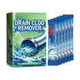 thumbnail image 1 of Drain Pipe Cleaning Powder Box Set Of 6 Packets Clog Remover For Sink Tub Toilet Maintenance, 1 of 9