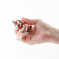 thumbnail image 4 of Rear Assets Petite Aluminum Anal Plug, Rose Gold/Rainbow, 4 of 5