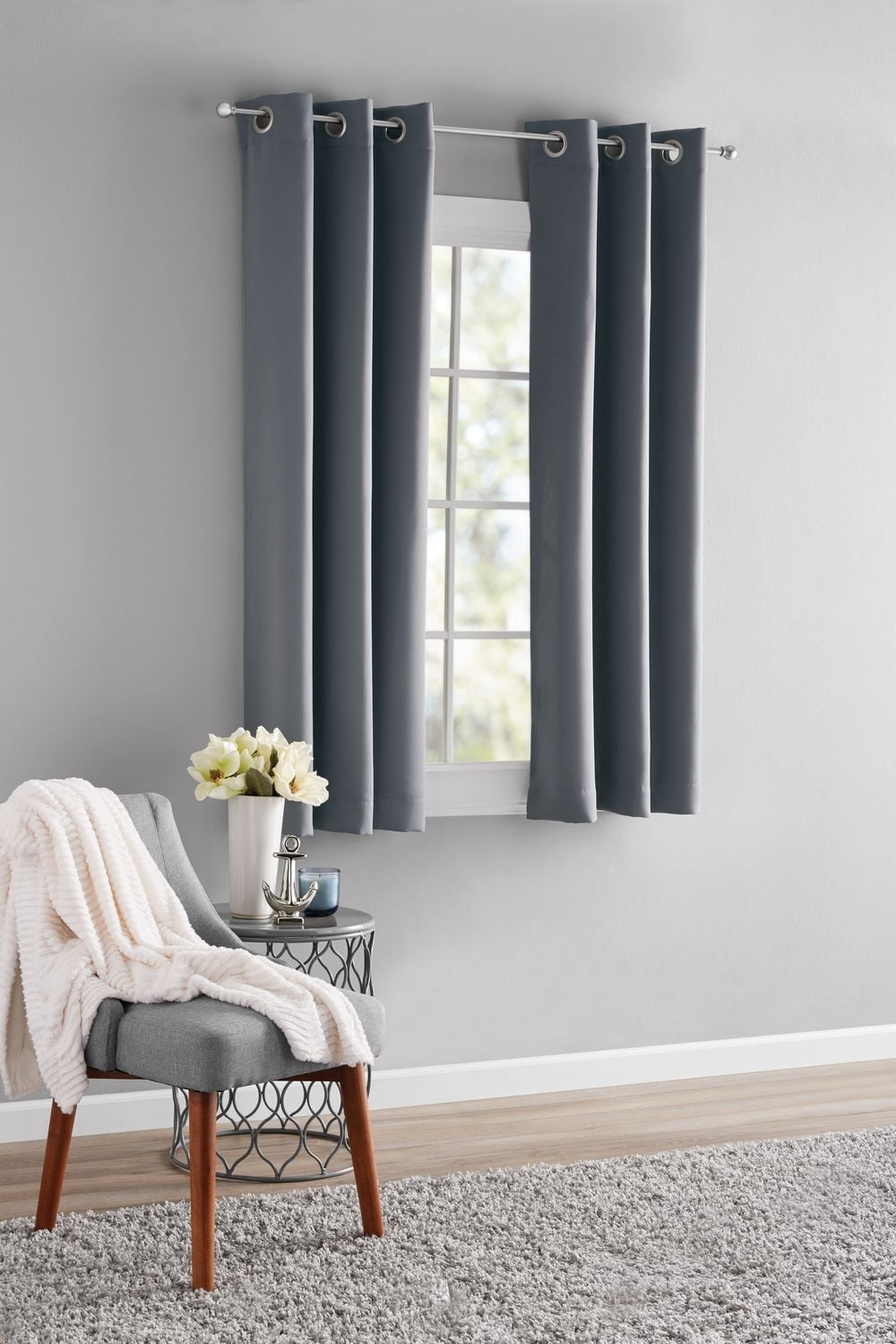MAINSTAYS Blackout Energy Efficient Grommet Window Curtains Panel