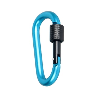 D-Ring Locking Carabiner Aluminum Alloy 35kg Heavy Duty Auto Locking Clips for Camping Hiking Backpacking Outdoor