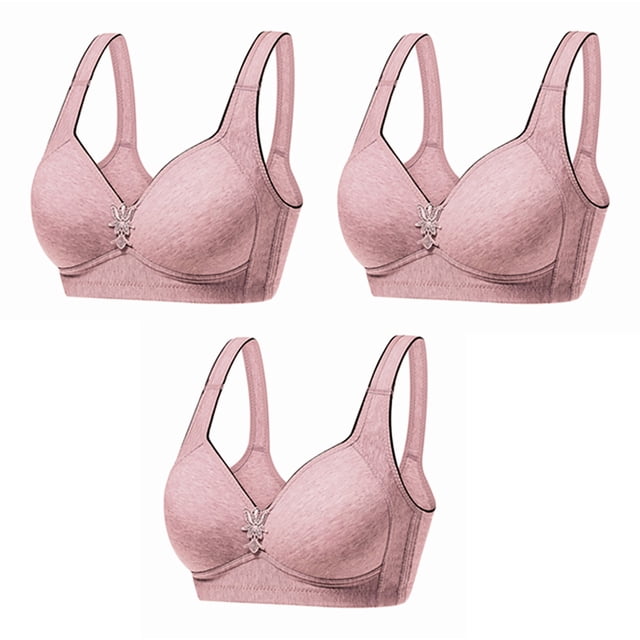 LSLJS 3PC Women's Tank Full Cup Comfortable and Breathable Underwear Bra