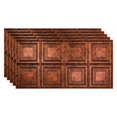 thumbnail image 1 of Fasade 2ft x 4ft Decorative Vinyl Ceiling Panel 5 Pack Moonstone Copper, 1 of 5