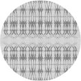 thumbnail image 1 of Ahgly Company Tapis Rond Lavable en Machine Intérieur Transitionnel Gris Platine, 8 Pieds Rond, 1 of 7