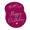 thumbnail image 1 of Inkdotpot Silver Foil Paper Hang Tags Happy Birthday Favor Tags 100 Pieces, 1 of 6