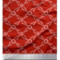 thumbnail image 1 of Soimoi polyester Crepe Fabric Dots & Circle Geometric Print Sewing Fabric Yard 42 Inch Wide, 1 of 5