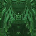 thumbnail image 1 of Ahgly Company Tapis d'Intérieur Lavable en Machine Carré Vert Forêt Foncé, 8 Pieds Carré, 1 of 7