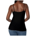 thumbnail image 3 of Hiiyo Women's Spaghetti Strap Camisole with Built-In Bra Summer Tank Top, Sizes M, 3 of 5