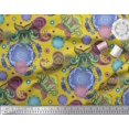 thumbnail image 3 of Soimoi polyester Crepe Fabric Mandala & Paisley Ethnic Decor Fabric Printed Yard 52 Inch Wide, 3 of 3