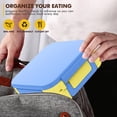 thumbnail image 4 of Ohufall Flip Top Portable Student Compartment Lunch Box Microwave Safe Plastic Sealed Lunch Box for Office Workers, 4 of 5