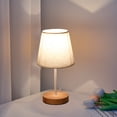 thumbnail image 4 of Birdeem Led Solid Wood Desk Lamp Stable Fabric Study Reading Lamp Suitable for Home Decoration Linen Plain Warm Night Light Indoor Lighting Desk Reading Lamp, 4 of 12