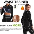 thumbnail image 4 of Essen Sauna Jacket Heat-trapping Wear-resistant Comfortable Sweat Pants Weight Loss Jacket for Workout, 4 of 7