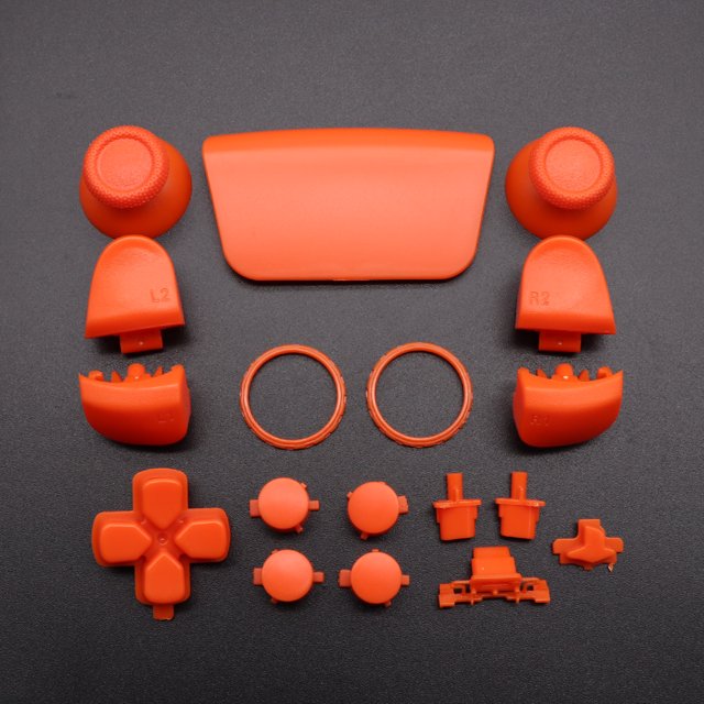 Replacement Buttons Set D-Pad L1 R1 L2 R2 Trigger Button Key Accent Ring For PS5 V3.0 BDM-030 Controller orange