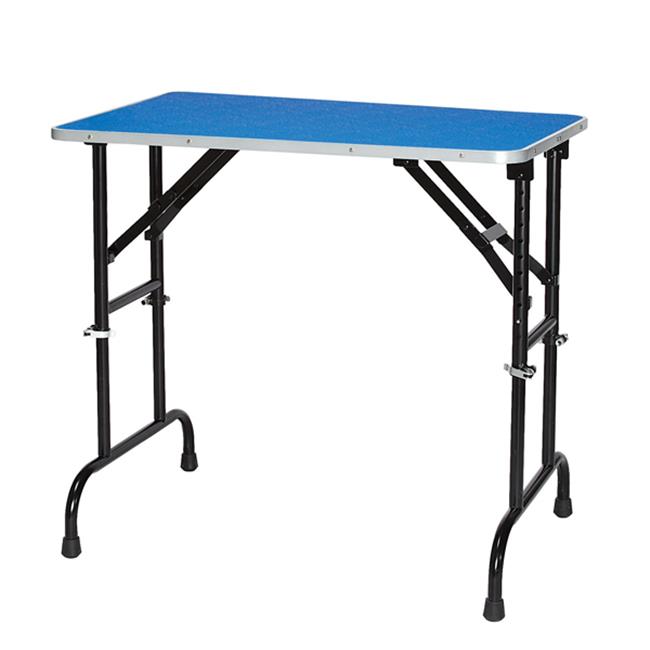 Master Equipment TP988 36 19 ME Adj Height Grooming Table 36x24 In Blue Q