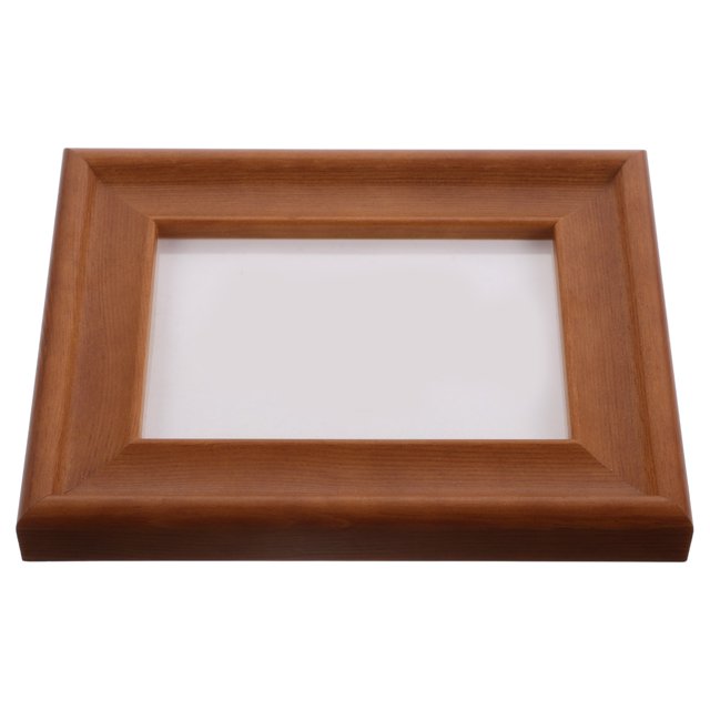 ELAYARD Solid Wood Picture : Rustic Photo Gallery For Home Office Wall Hanging Or Tabletop Light Brown 5 Inches