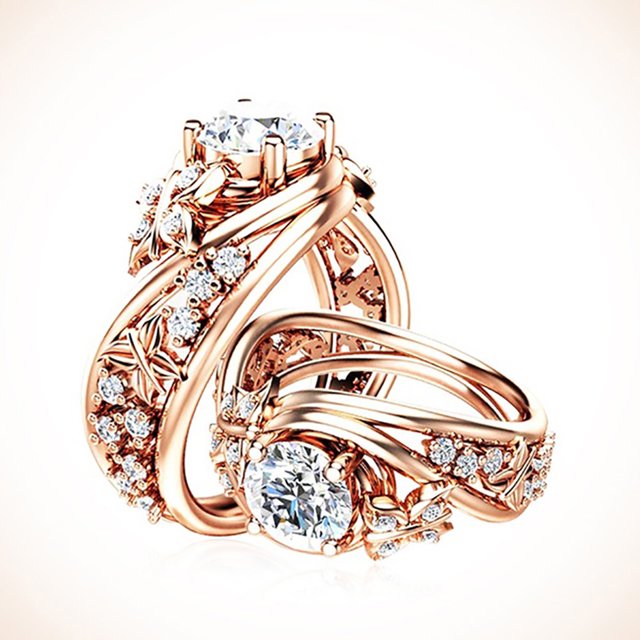 Ring Hollow out Designed Butterfly Shape Women Ladies Engagement Rings Jewelry for Club