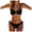 Black, variant on WUANDIXFA Women Bikini Women High Waisted Bikini Fashion Two Piece Swimsuits Print Bikini Set Light Blue,S