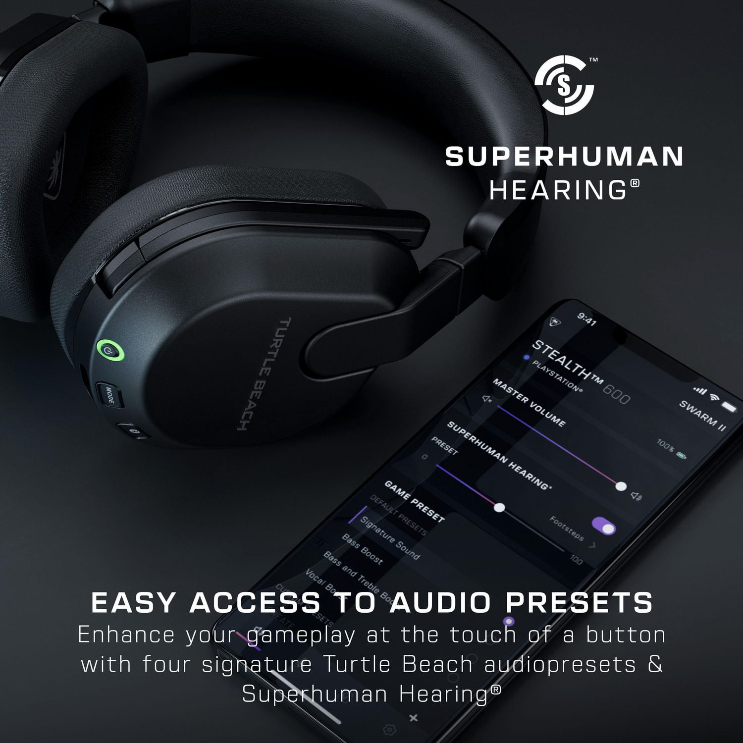 Turtle Beach® Stealth™ 600 – Noir pourPS5™, PS4™, PC, et appareils mobiles équipés du Bluetooth®, comprenant Steam Deck™